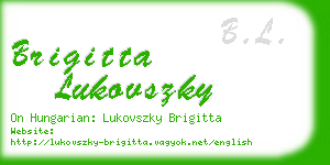 brigitta lukovszky business card